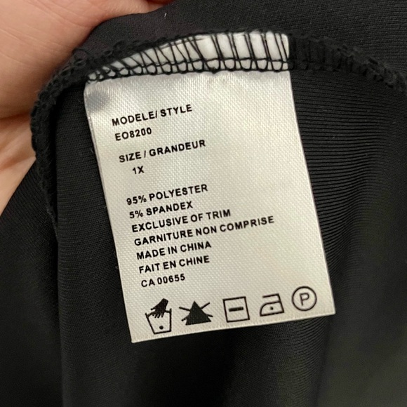 NWT 1X MXM Black Tunic - Picture 6 of 8